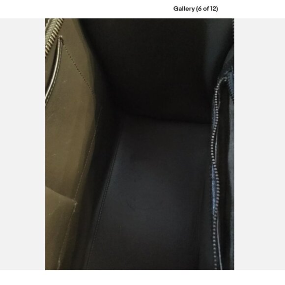 Celine Tri Color Luggage Back Suede Nubuck Leather - Picture 6 of 11